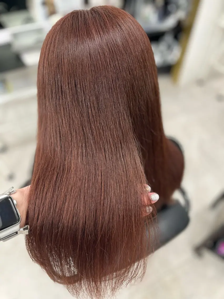 ロング カラー ブラウンカラー カット ヘアカラー トリートメント 🫧ぷる艶カラー🫧 Yuubi🦩のヘアスタイル