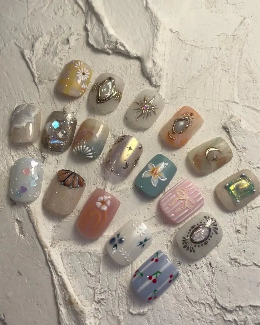 👣9月中限定!!フット親指セレクトcourse ※親指のみアート選べます。他ワンカラーorマグネットの写真