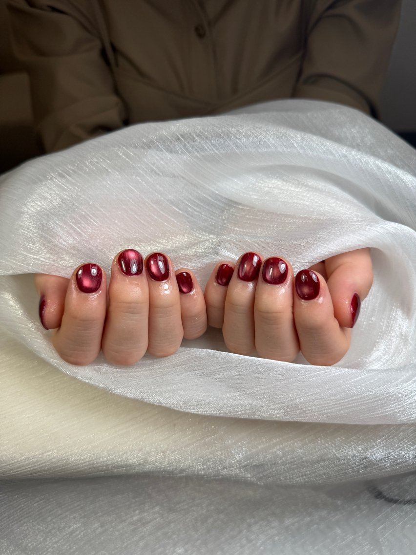 ネイル チークネイル フレンチネイル グラデーション 韓国ネイル マグネットネイル ハンドネイル Hana Nailのネイルデザイン
