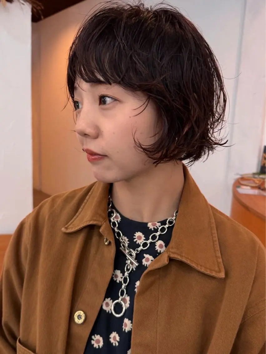 ショート パーマ カット パーマ Spiel KOMOのヘアスタイル