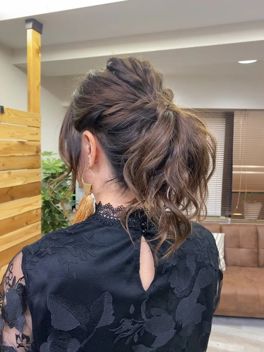 ロング ヘアセット ヘア&メイク STUDIOapexのヘアスタイル