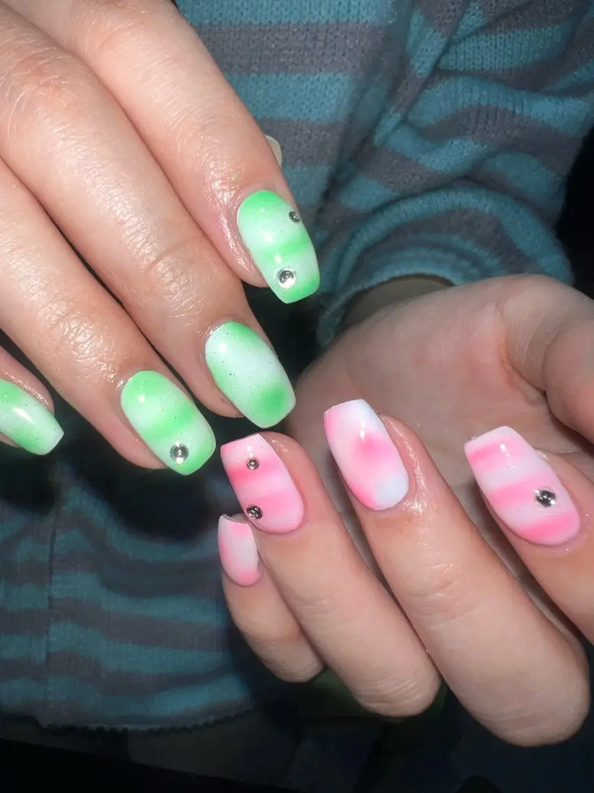 ネイル ハンドネイル Hata nail 🎀個性派ニュアンスのネイルデザイン