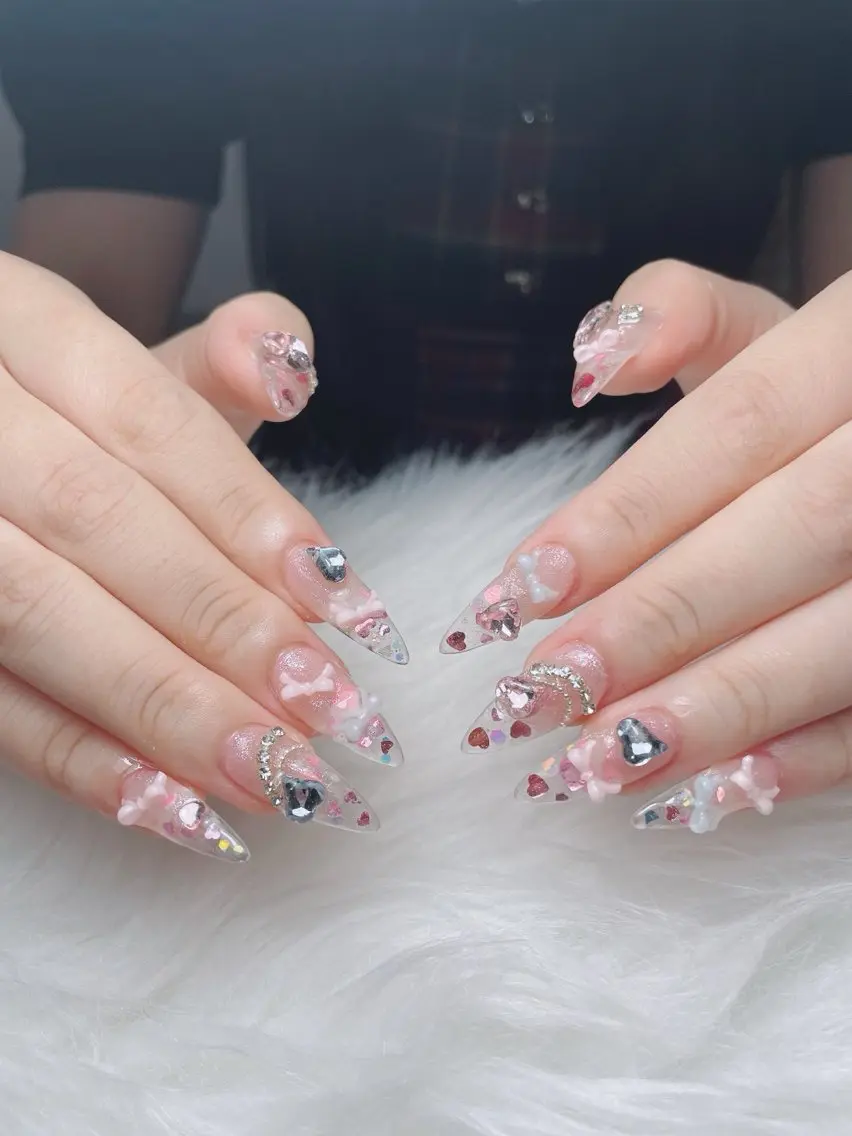ネイル アートネイル オーロラネイル フラッシュネイル フレンチネイル ジェルネイル Sora nail 長さ出し専門店のネイルデザイン