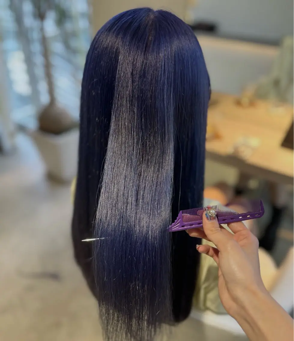 ロング カラー ブリーチ ラベンダーカラー 🦋🫧艶髪カラー 🫧🦋あいりのヘアスタイル