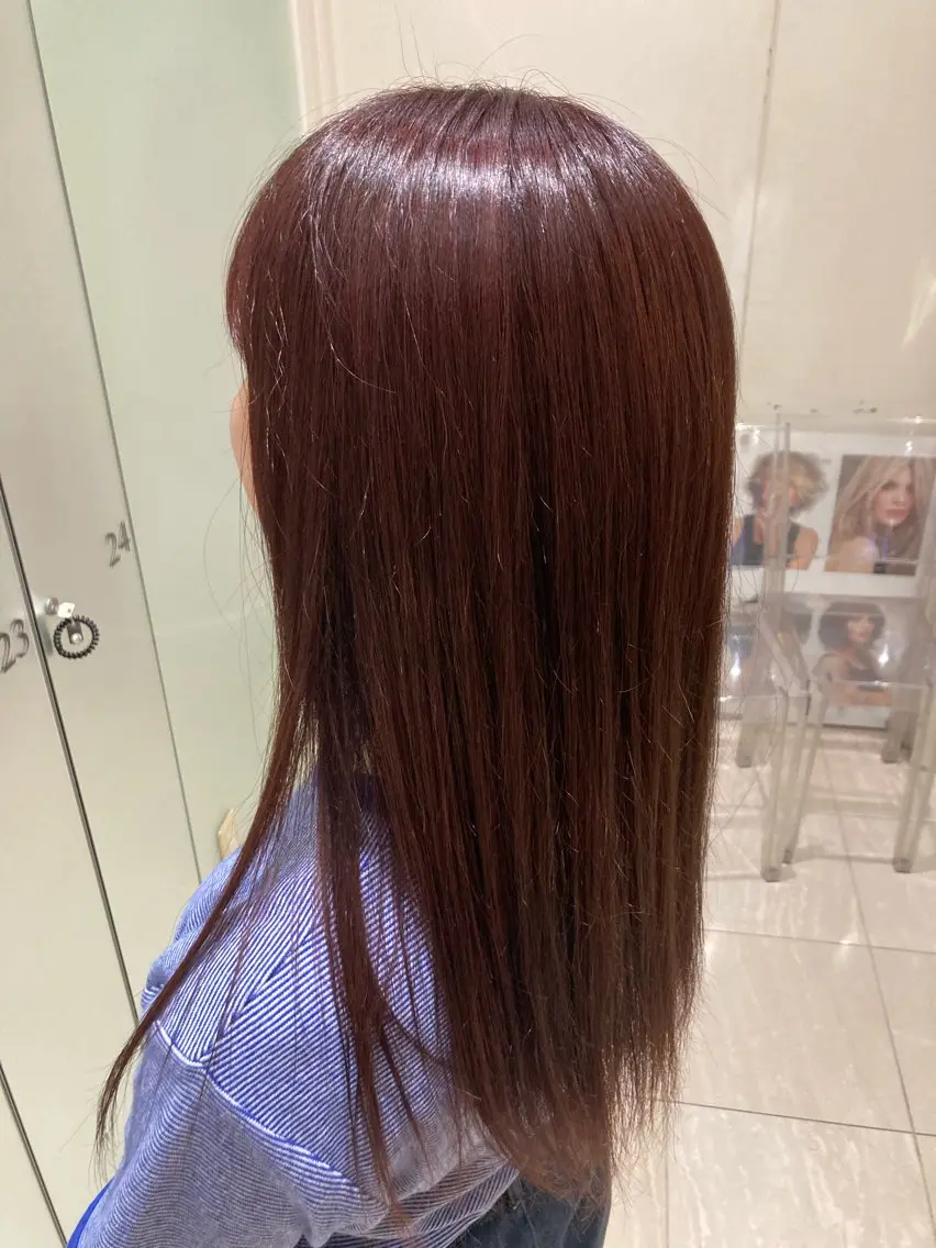 ロング カラー ブラウンカラー トリートメント 井上 実南🌻🌱のヘアスタイル