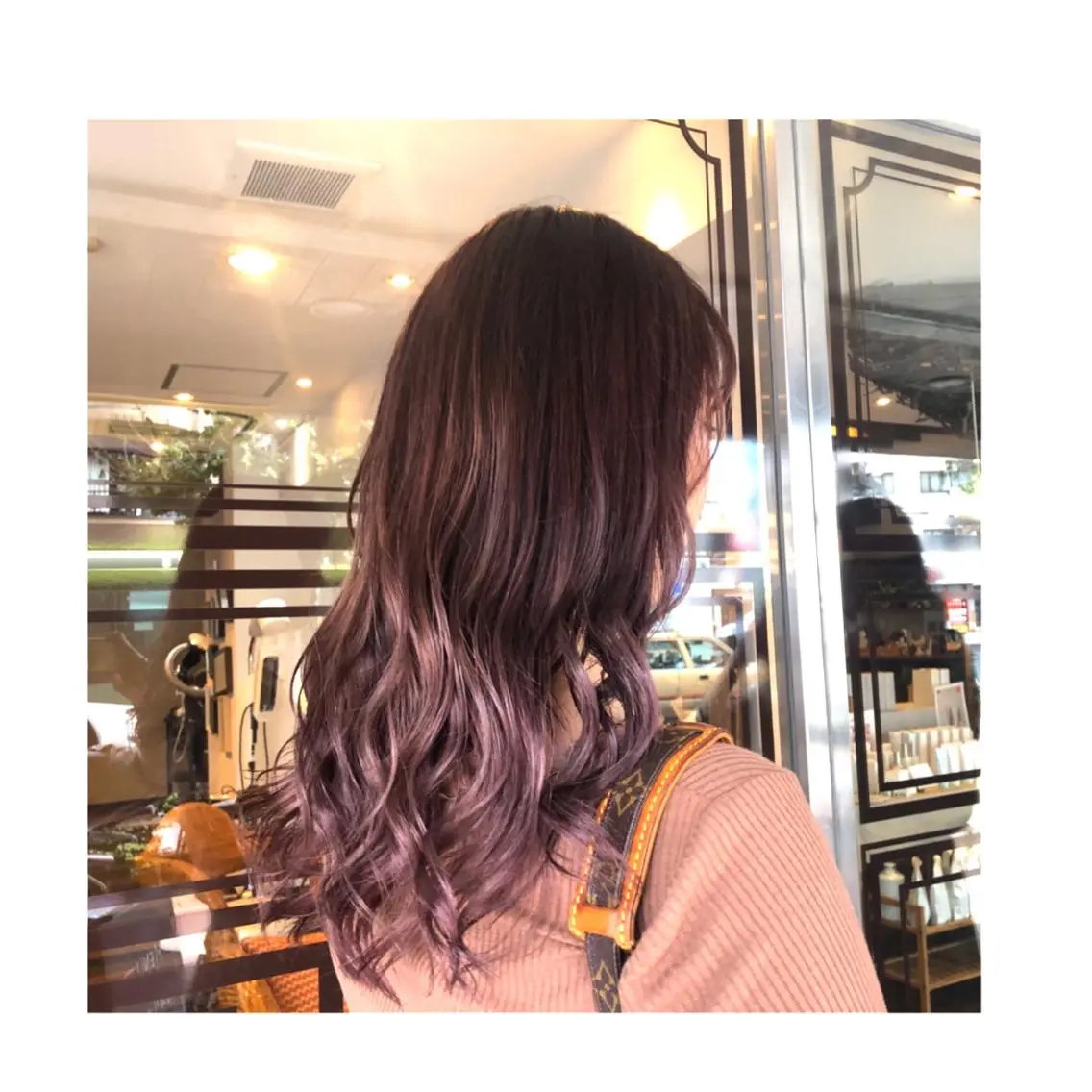 セミロング ヘアカラー トリートメント ❁⃘ ち だ り さ ❁⃘のヘアスタイル
