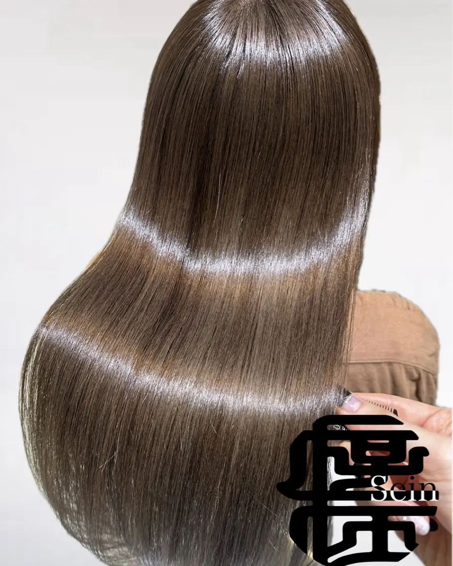 ロング カラー ブリーチ 透明感カラー デザインカラー ブリーチなしカラー 髪質改善 ヘアカラー トリートメント 💜髪質改善推し💜 Sein.せりのヘアスタイル