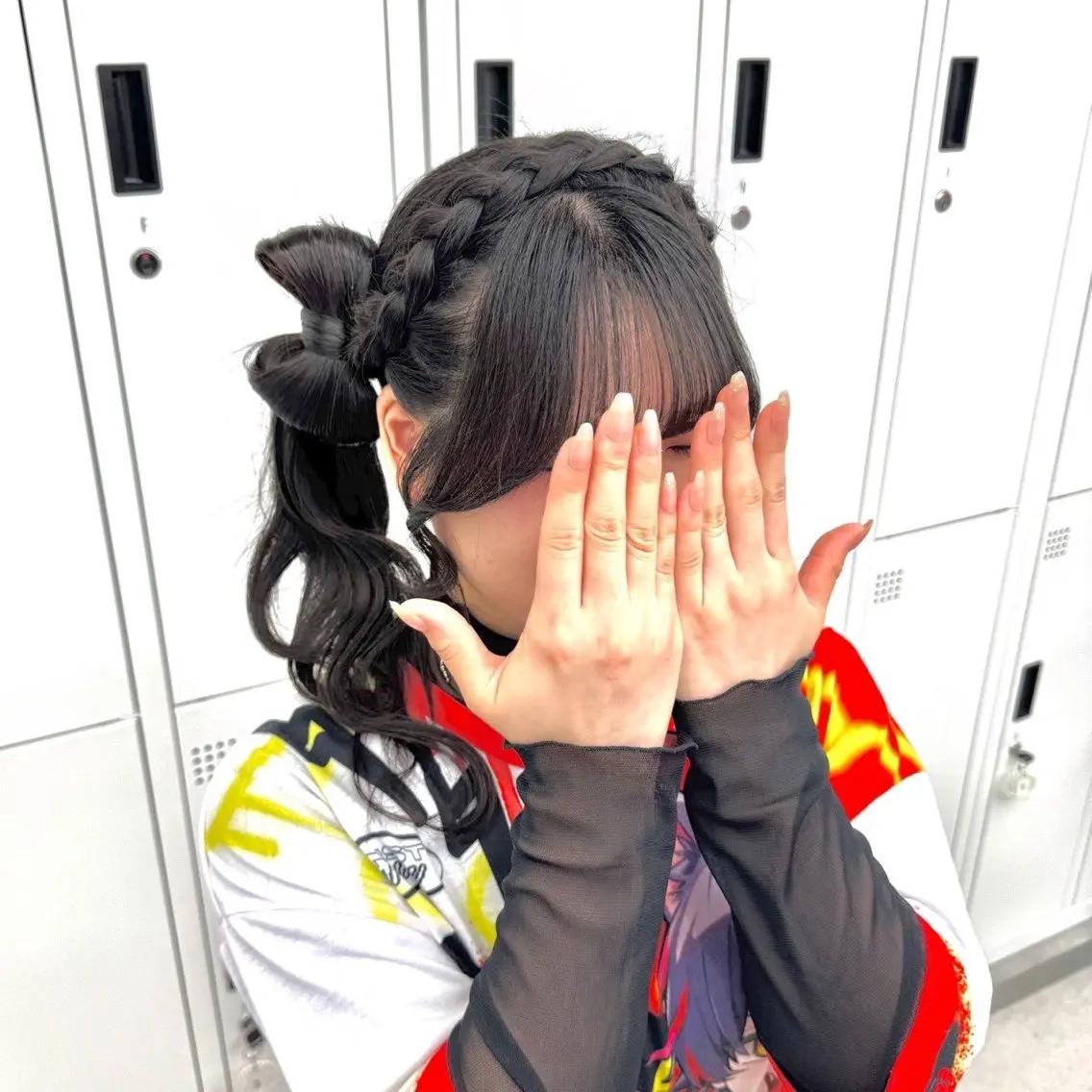 ロング ヘアアレンジ ヘアセット ヘアメ🎀ハイトーン 🩵エクステ🪄しほのヘアスタイル