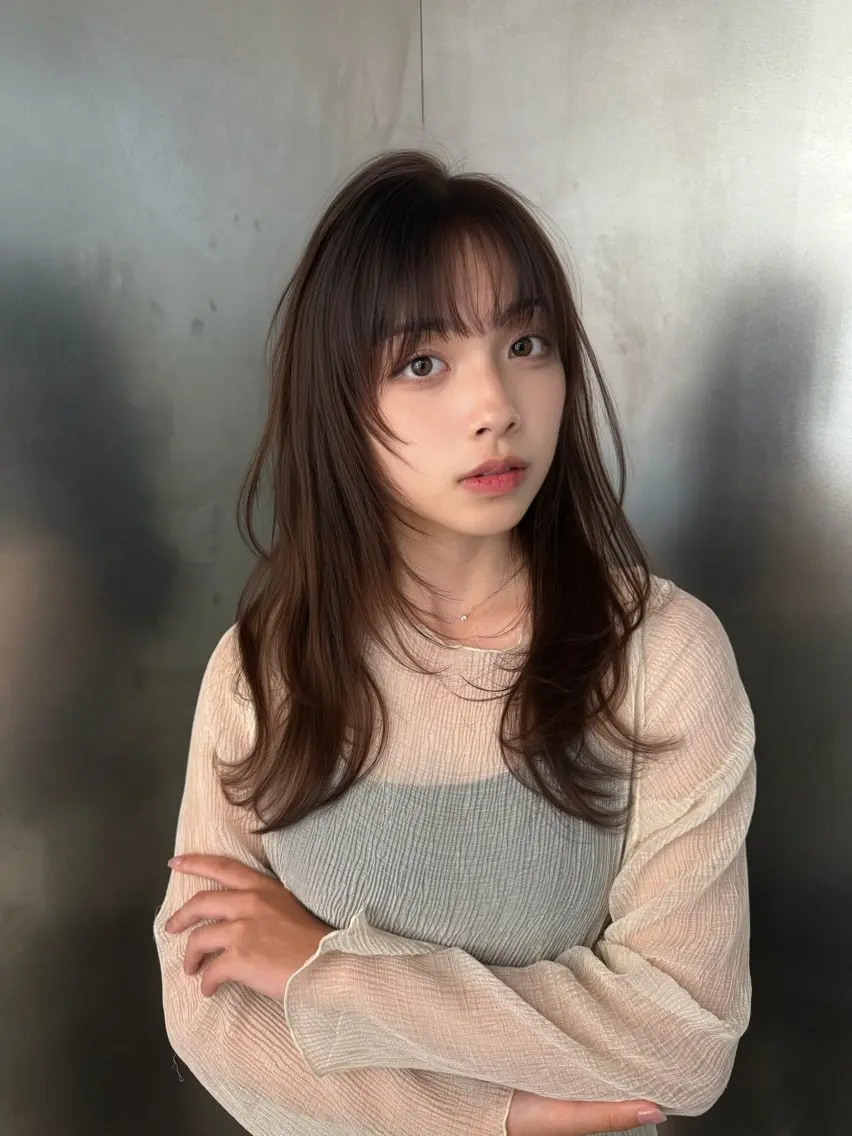 ロング レイヤーカット 宮本 幸樹のヘアスタイル