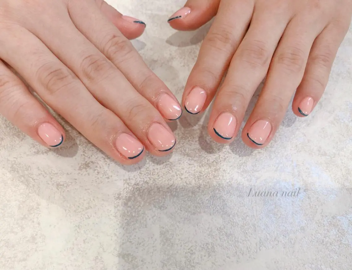 ショート キッズ ネイル フレンチネイル オフィスネイル シンプルネイル ブライダルネイル Luana nail (ルアナネイル)のネイルデザイン