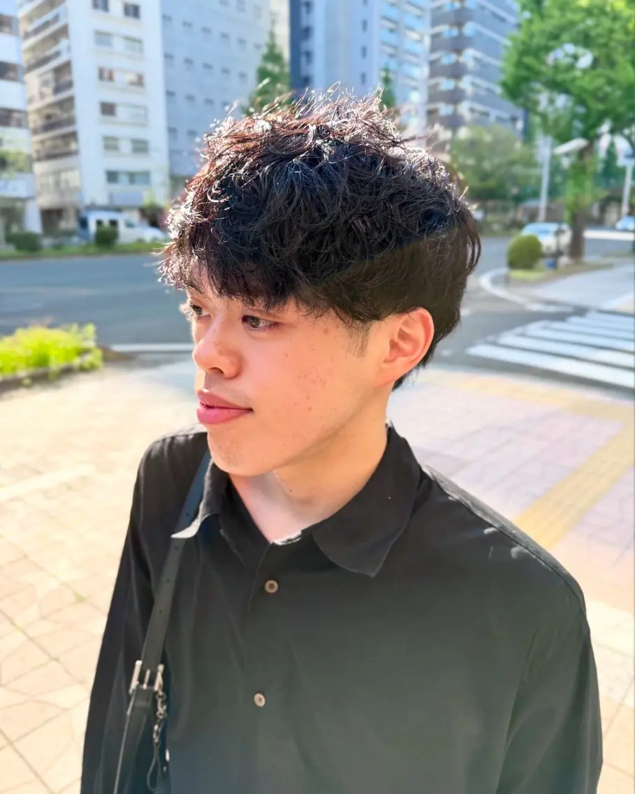 【minimo限定50%off】⚡️🍭メンズデザインパーマ🍭⚡️の写真