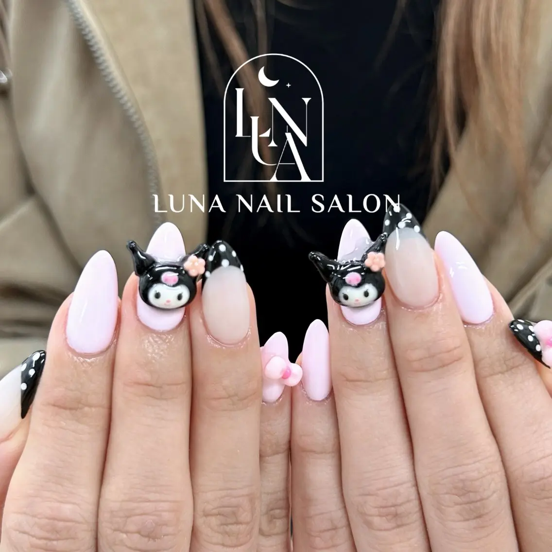 ネイル アートネイル フレンチネイル ジェルネイル ガラスフレンチ 韓国ネイル ハンドネイル ハンドケア LUNA Nail salon💕のネイルデザイン