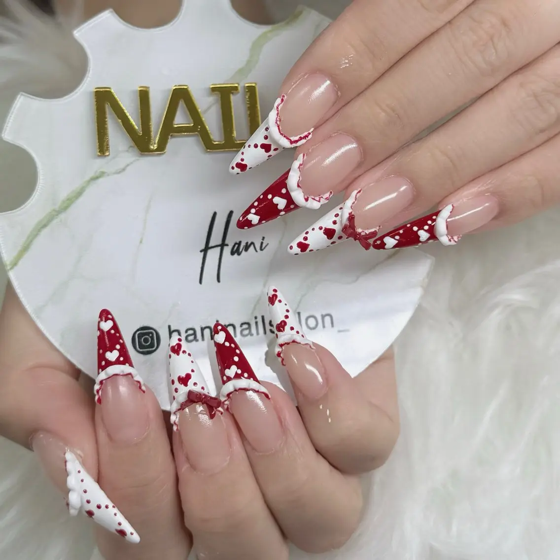 ネイル フットネイル フレンチネイル グラデーション 韓国ネイル ロングネイル ハンドネイル Hani Nail Salonのネイルデザイン