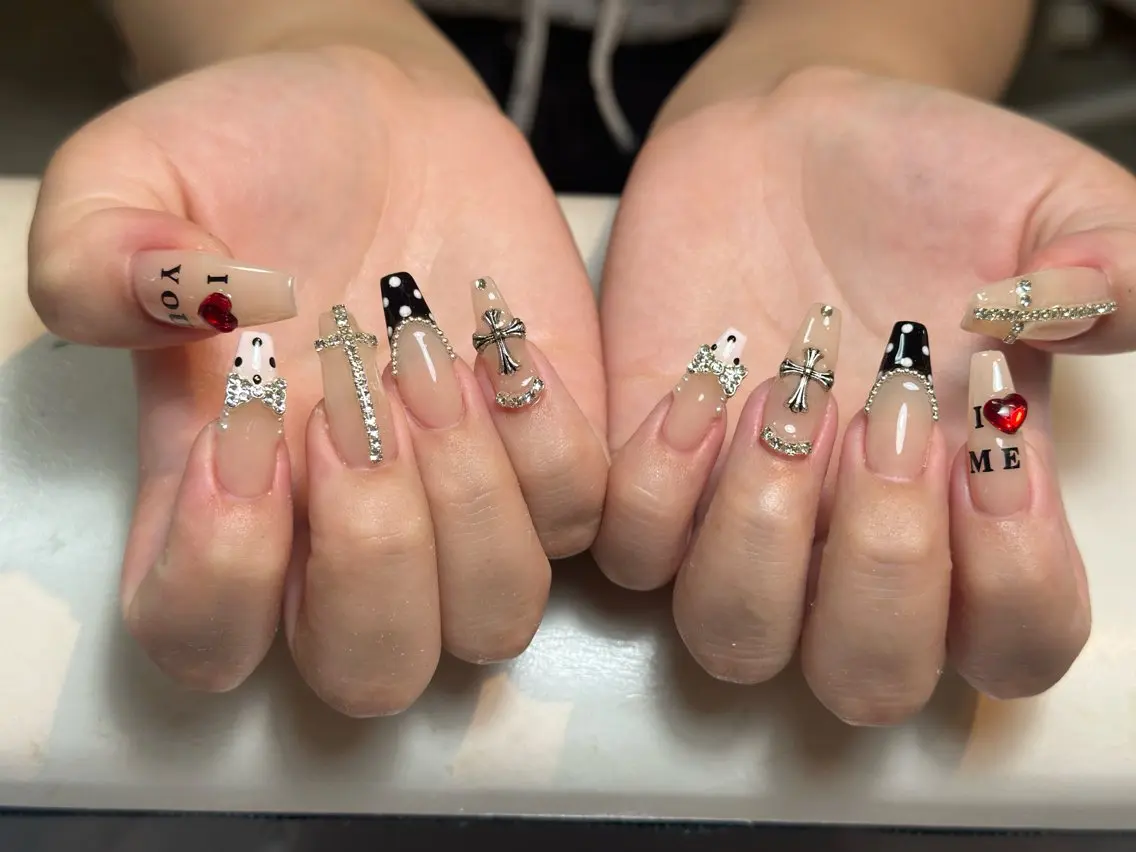 ネイル アートネイル ジェルネイル マグネットネイル ハンドネイル JennNail_ マオのネイルデザイン