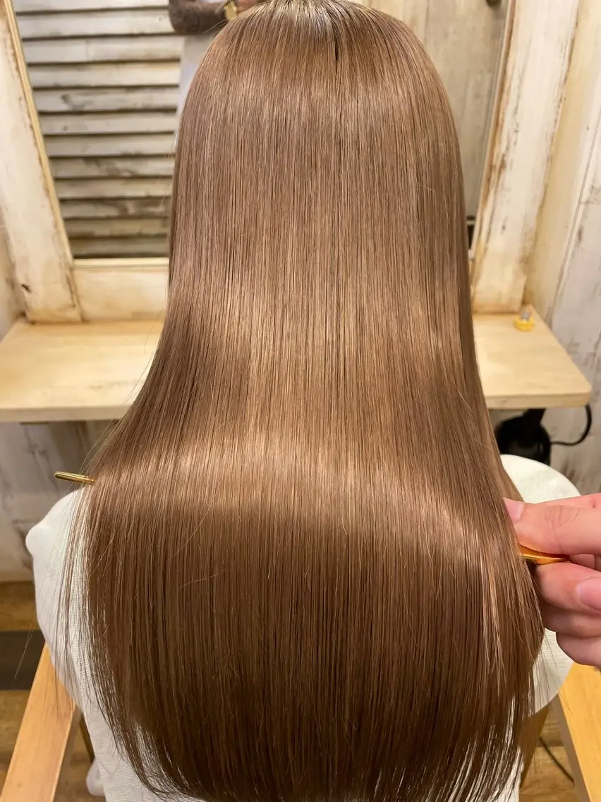 カット+ケアカラー+高濃度髪質改善水素トリートメント/¥12000の写真