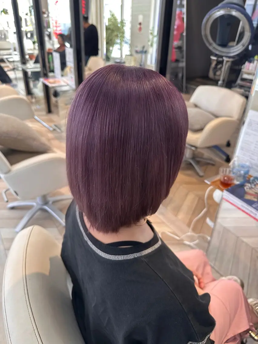 カラー ラベンダーカラー ピンクカラー ピンクラベンダー ✂︎ mina✂︎のヘアスタイル
