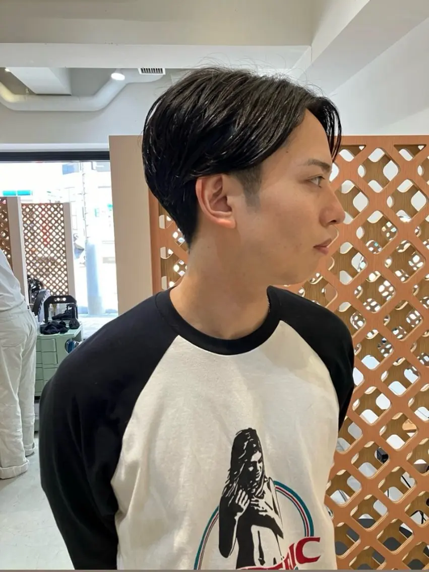 ショート パーマ メンズ メンズパーマ メンズショート ショートヘア カット パーマ 川間 将彦のヘアスタイル