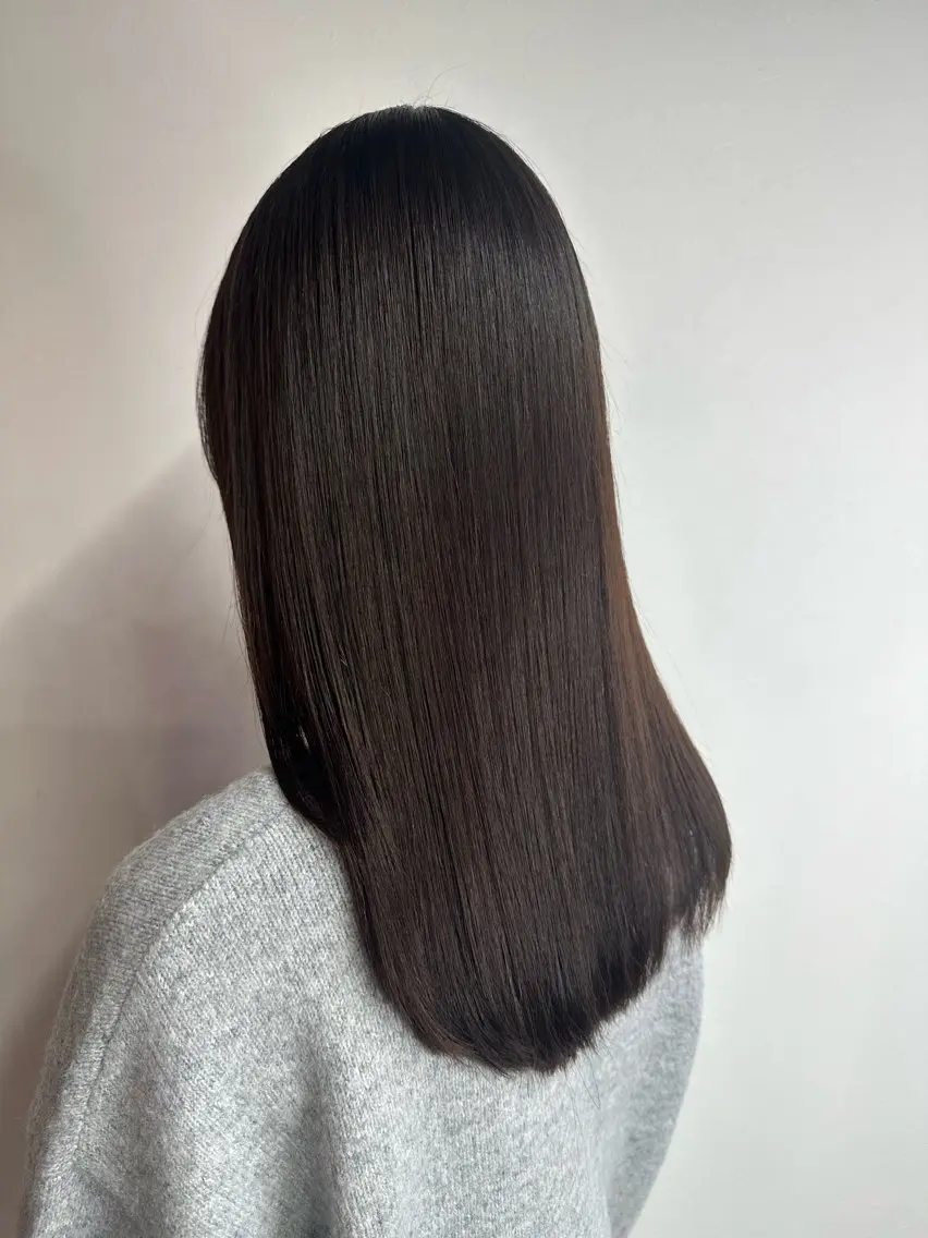 ロング パーマ カット 縮毛矯正 トリートメント 髪質改善⭐️縮毛矯正 中野⭐️Rinaのヘアスタイル