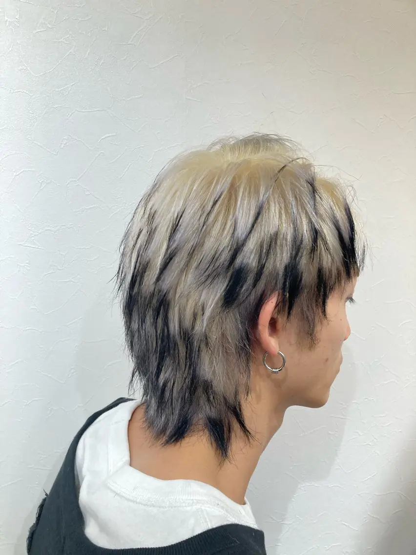 カラー メンズ メンズブリーチ ブリーチ デザインカラー 【ミニモ限定価格】 城下竜二のヘアスタイル
