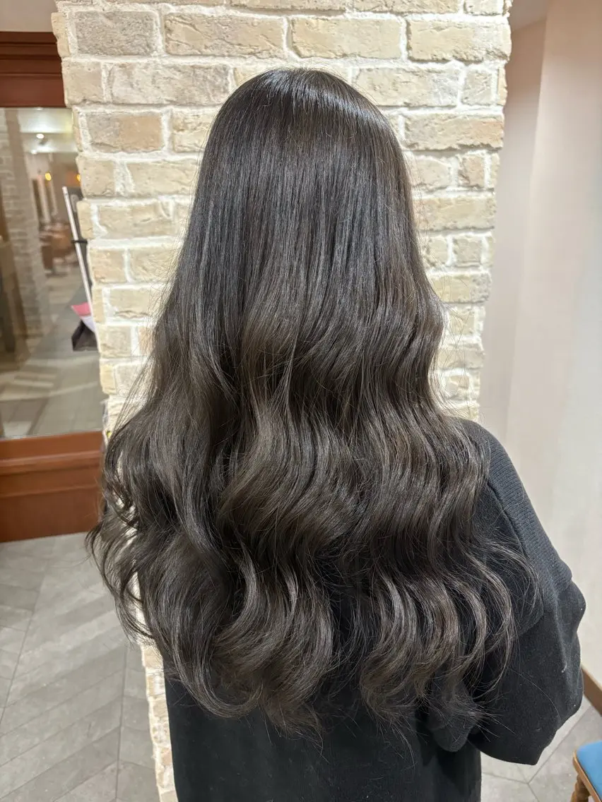 ロング カラー 堀 のえかのヘアスタイル