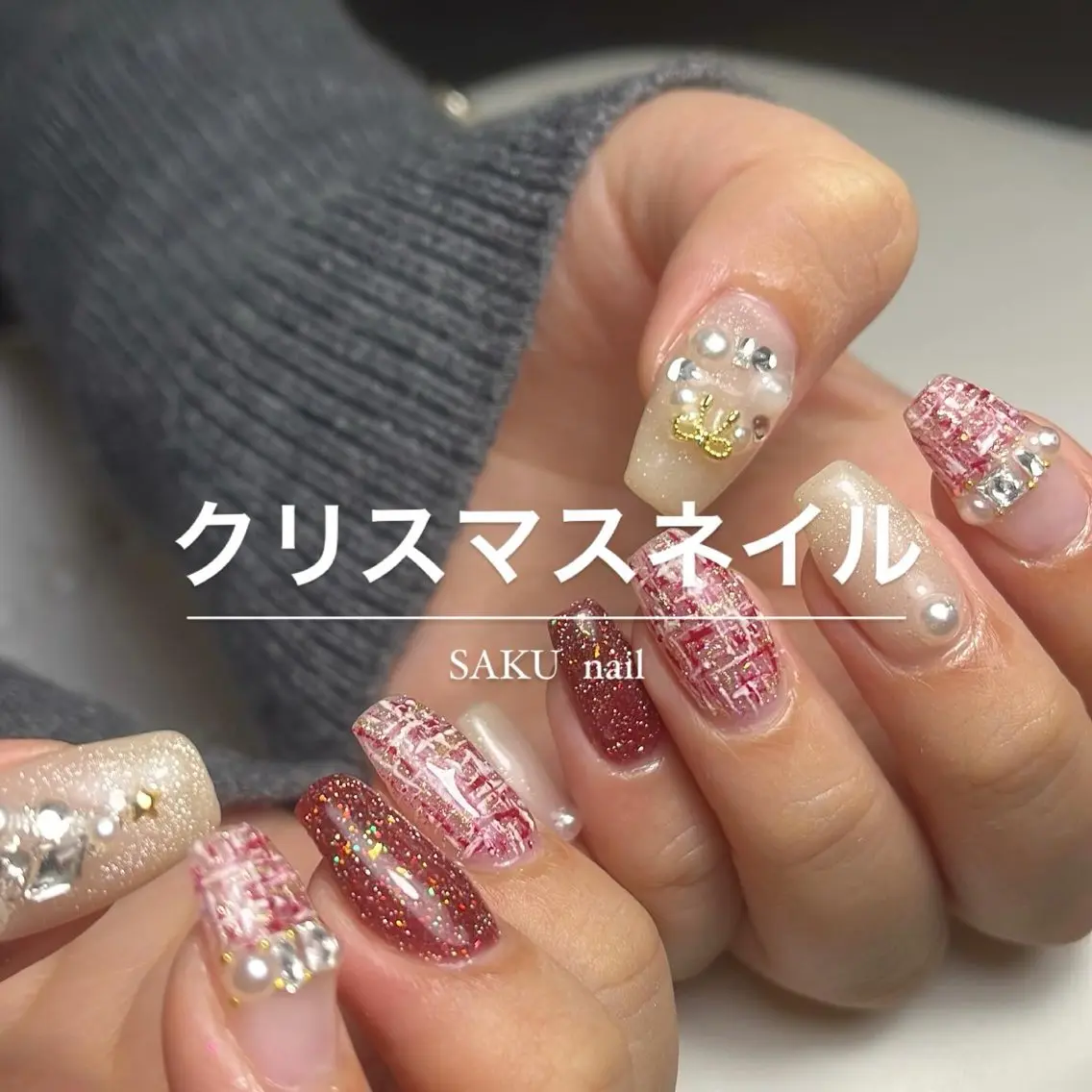 ネイル ニュアンスネイル シンプルネイル SAKU nail 作島茜のネイルデザイン