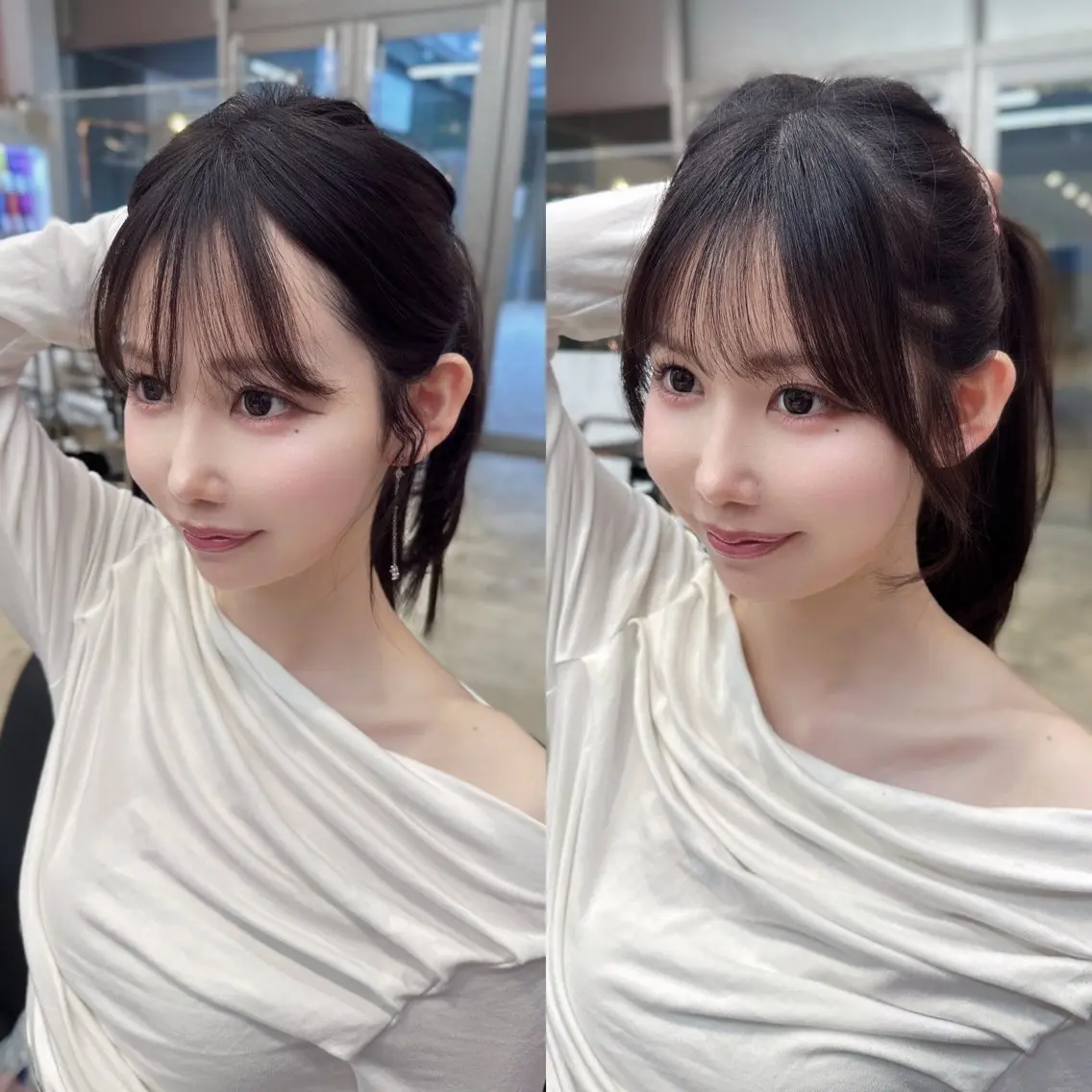 ロング カラー 顔周り似合わせ・巻け るレイヤー水谷航大のヘアスタイル