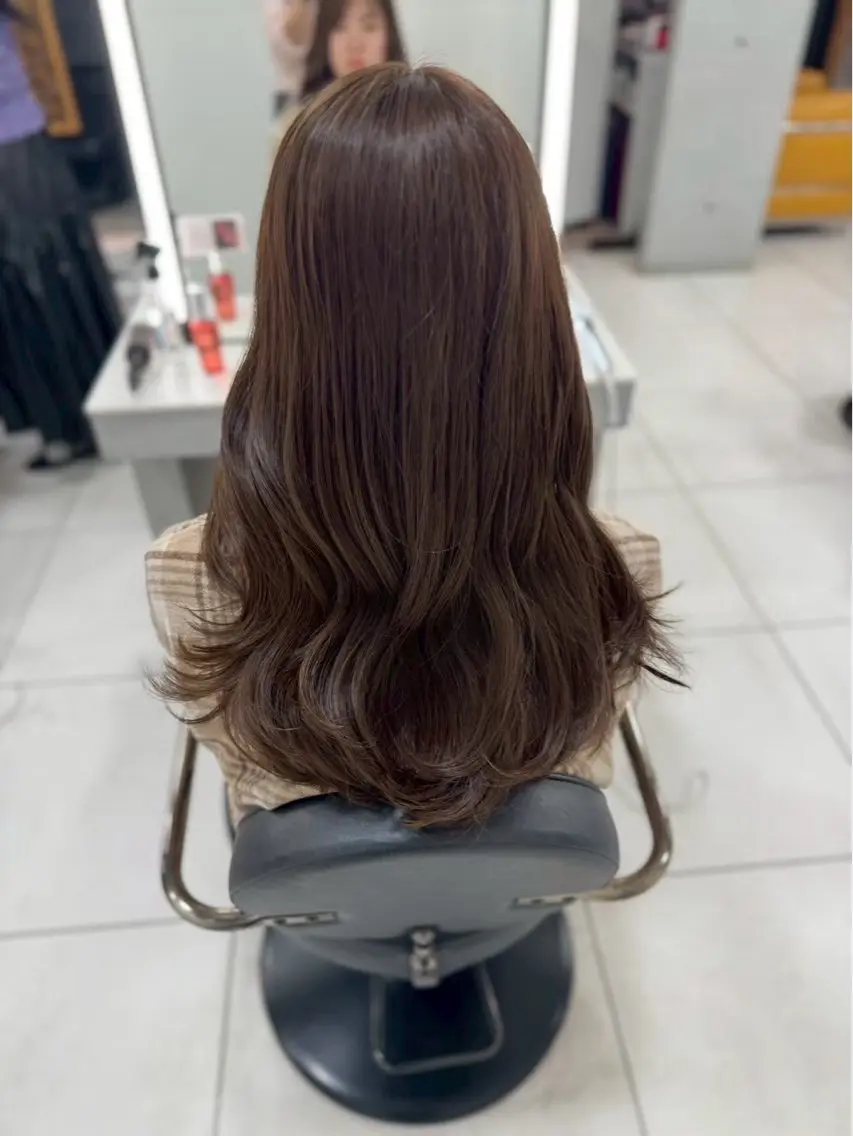 ロング ✨️髪質改善✨️ツヤ カラー✨️竹脇美奈のヘアスタイル