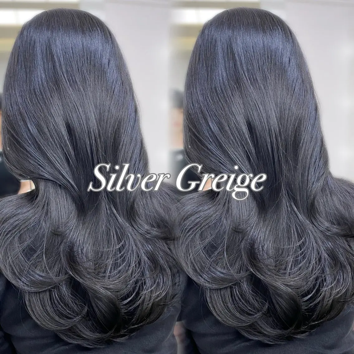 セミロング カラー 透明感カラー グレージュ シルバー シルバーグレージュ レイヤー/髪質改善 🩶KAITOのヘアスタイル