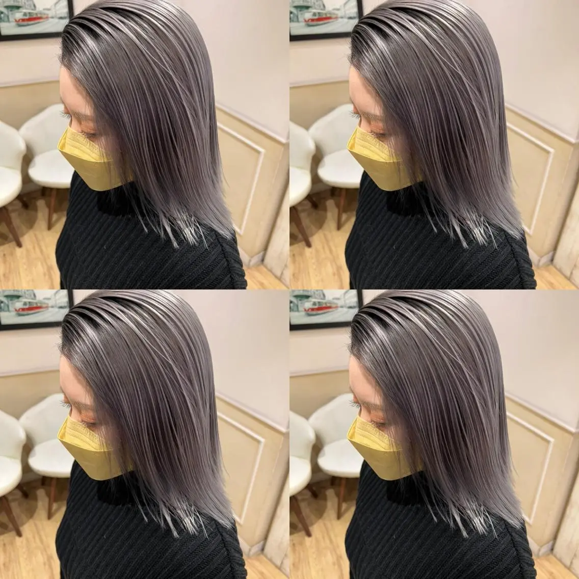 ミディアム カラー カット ヘアカラー トリートメント レイヤー×艶髪特化 マネージャー安藤光司のヘアスタイル