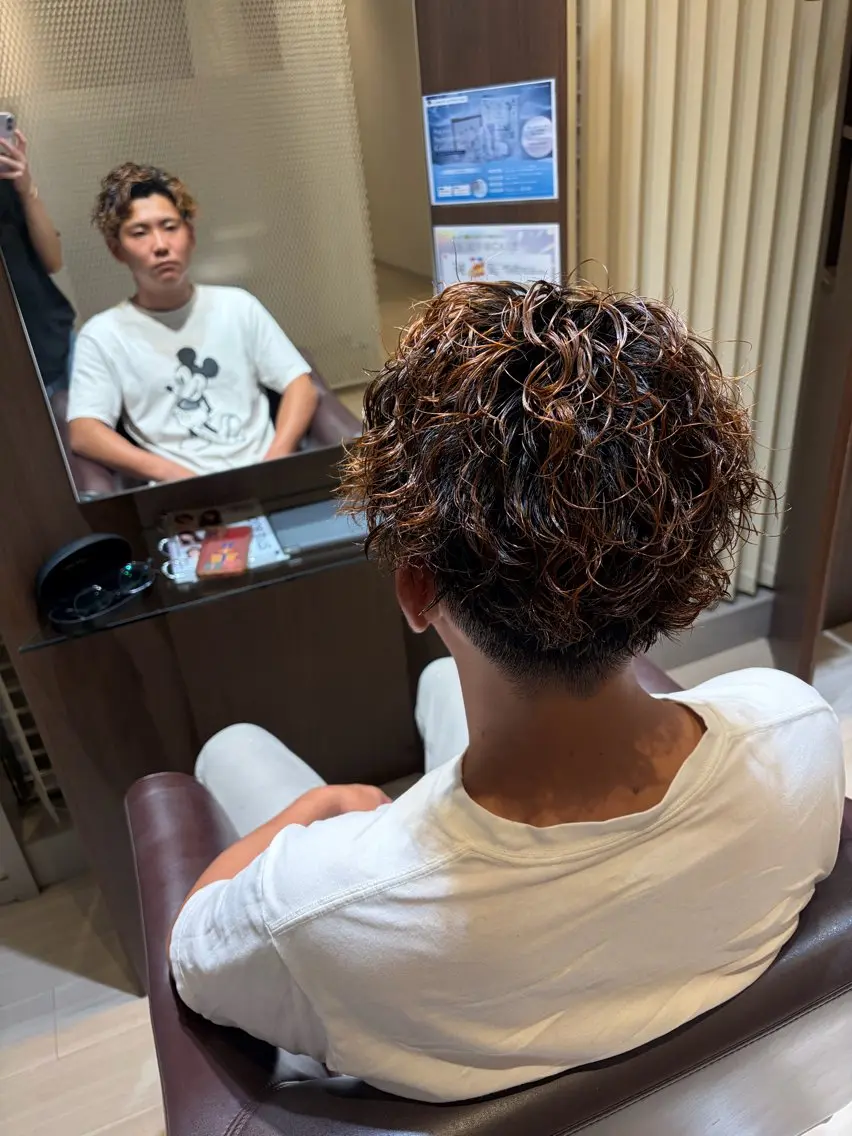 ショート パーマ メンズ メンズパーマ パーマ 🫧メンズ特化🫧 瀧口翔太のヘアスタイル