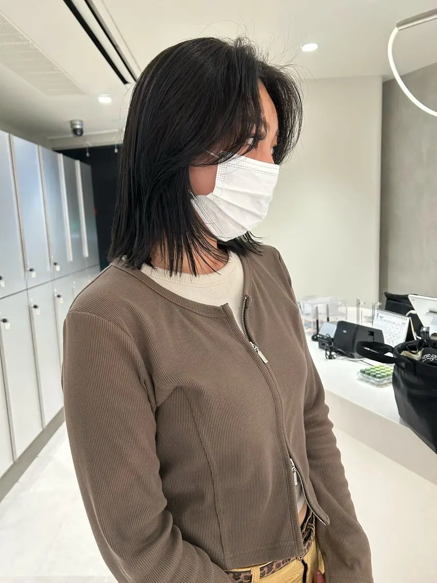 セミロング カラー ボブ レイヤーカット カット 海外レイヤー /NAGISAのヘアスタイル