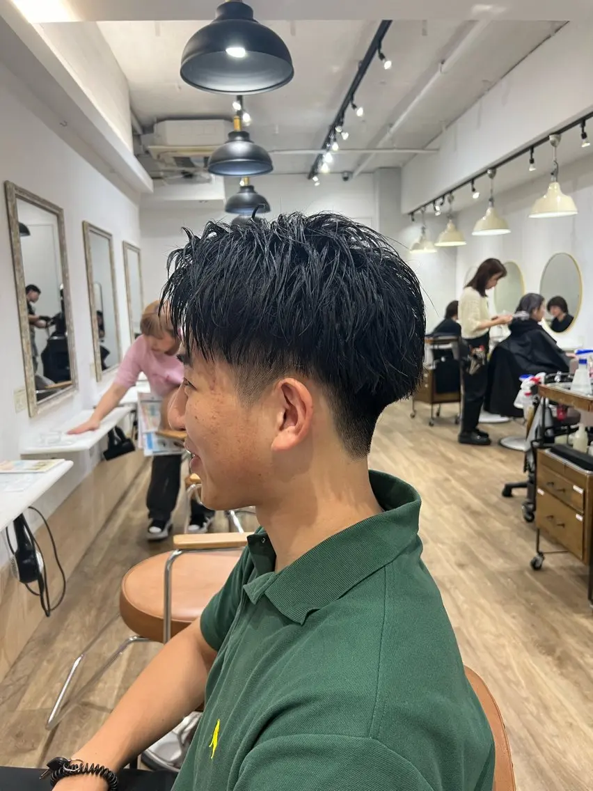 ショート ヘアアレンジ メンズ カット メンズカット/ & 髙下 幹大のヘアスタイル