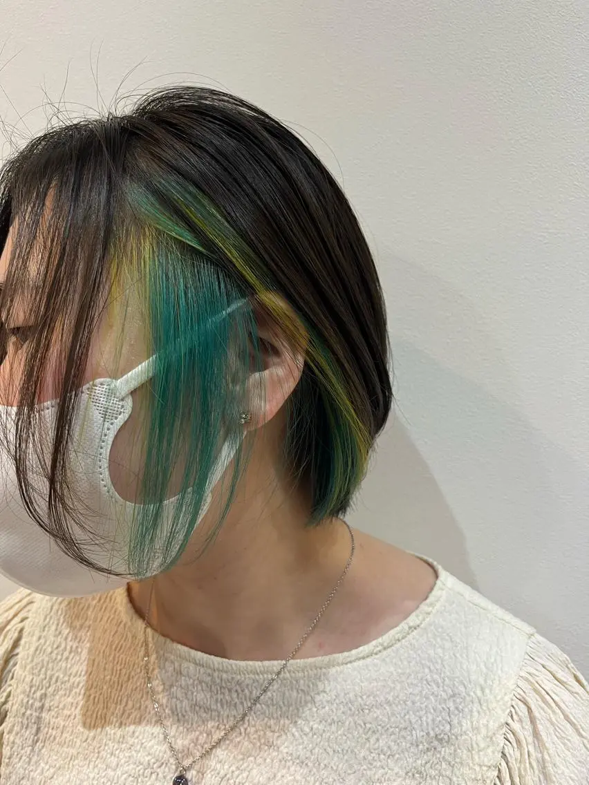 ⭐︎デザインカラー+メンテナンスカット+3stepトリートメント☺の写真