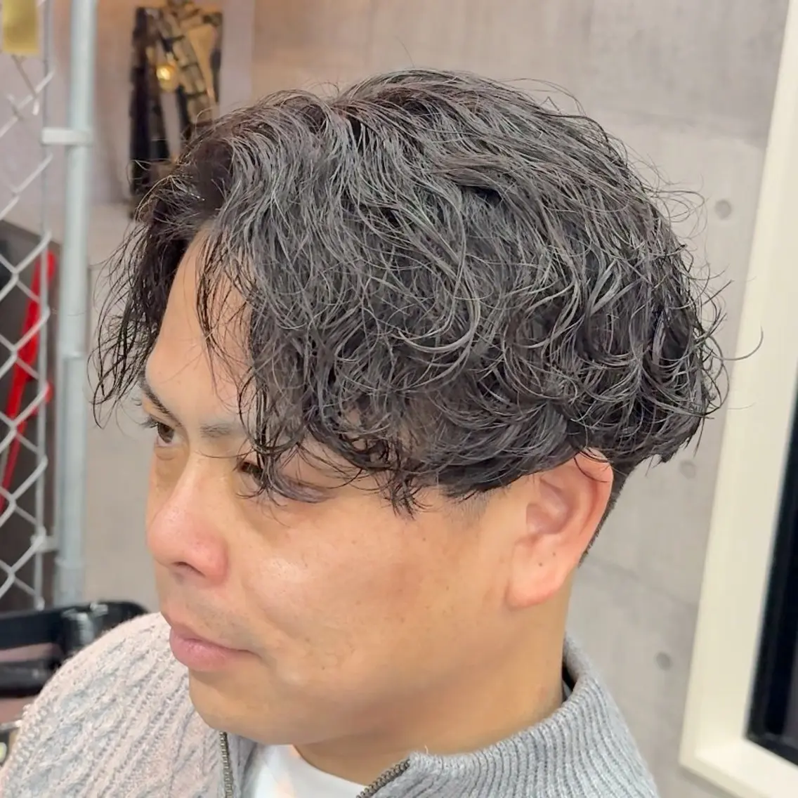 ミディアム パーマ ヘアアレンジ メンズ MENIN メンズ サロン 望月 涼太のヘアスタイル