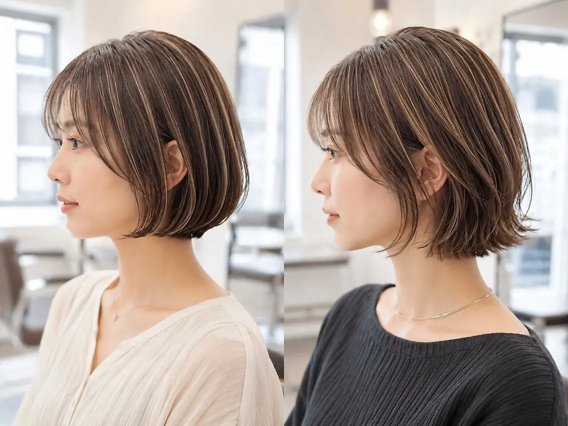ショート カラー ハイライトカラー ハイライト ヘアカラー 恵比寿/KOTA/ ボブ/髪質改善のヘアスタイル