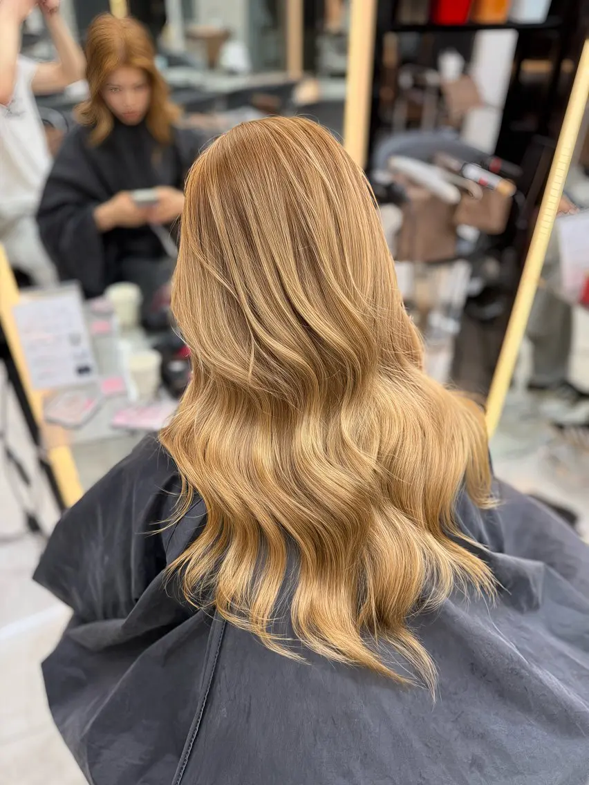 ロング ヘアカラー 笠間 啓聖のヘアスタイル