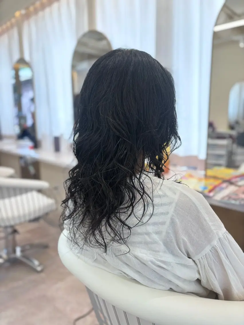 セミロング パーマ セミロングパーマ トリートメント カット パーマ トリートメント stella KOKONEのヘアスタイル
