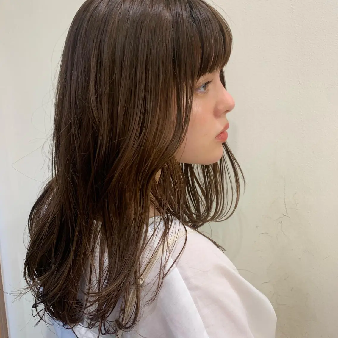 セミロング カラー カット ヘアカラー トリートメント ブリーチなしWカラー /レイヤー🎀マリノのヘアスタイル
