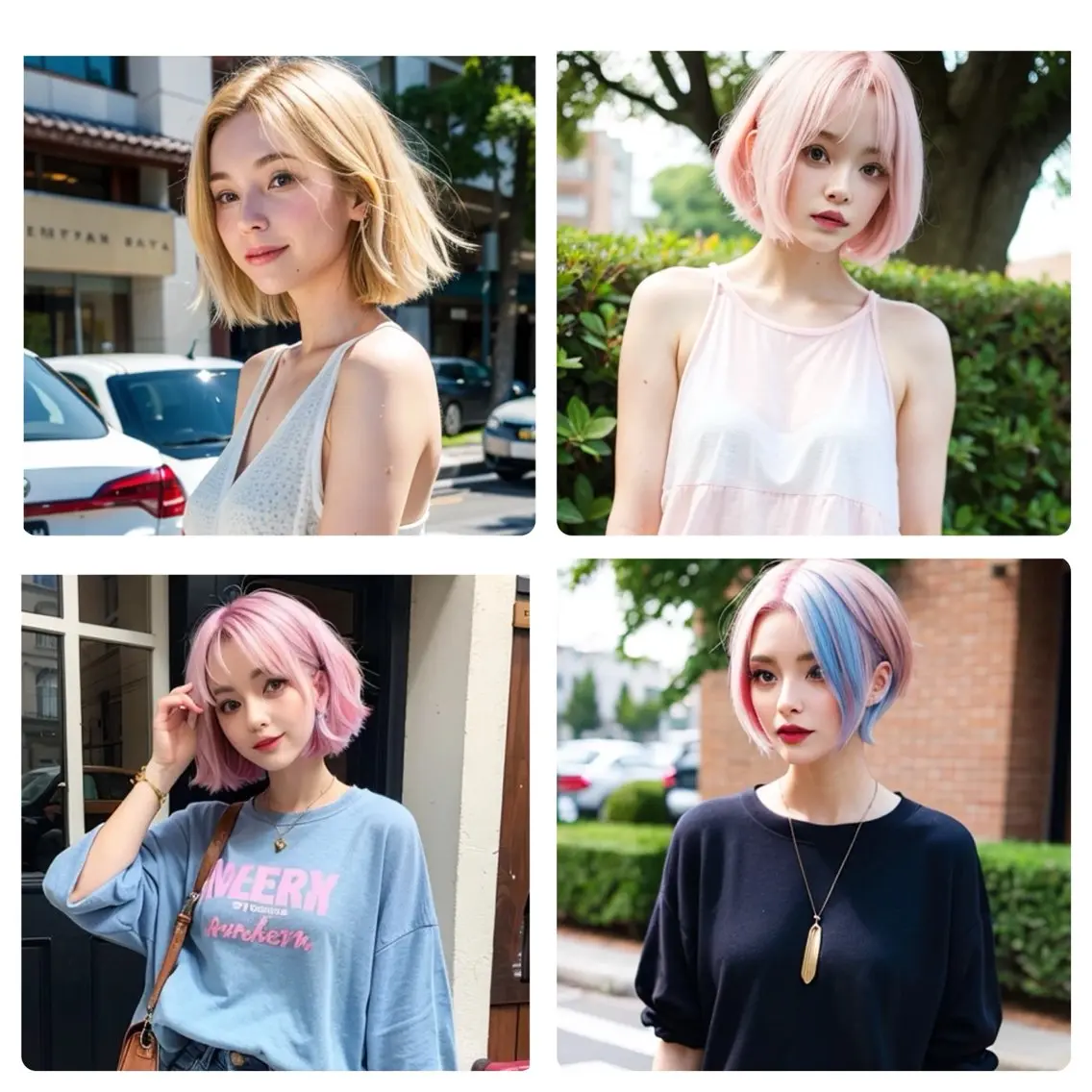 ショート カラー ショートボブ バレイヤージュ ブリーチ ダブルカラー ボブ カット ヘアカラー パーマ 縮毛矯正 トリートメント ヘッドスパ ヘアセット 髪質改善＆ブリーチ 伊勢　祐一郎のヘアスタイル