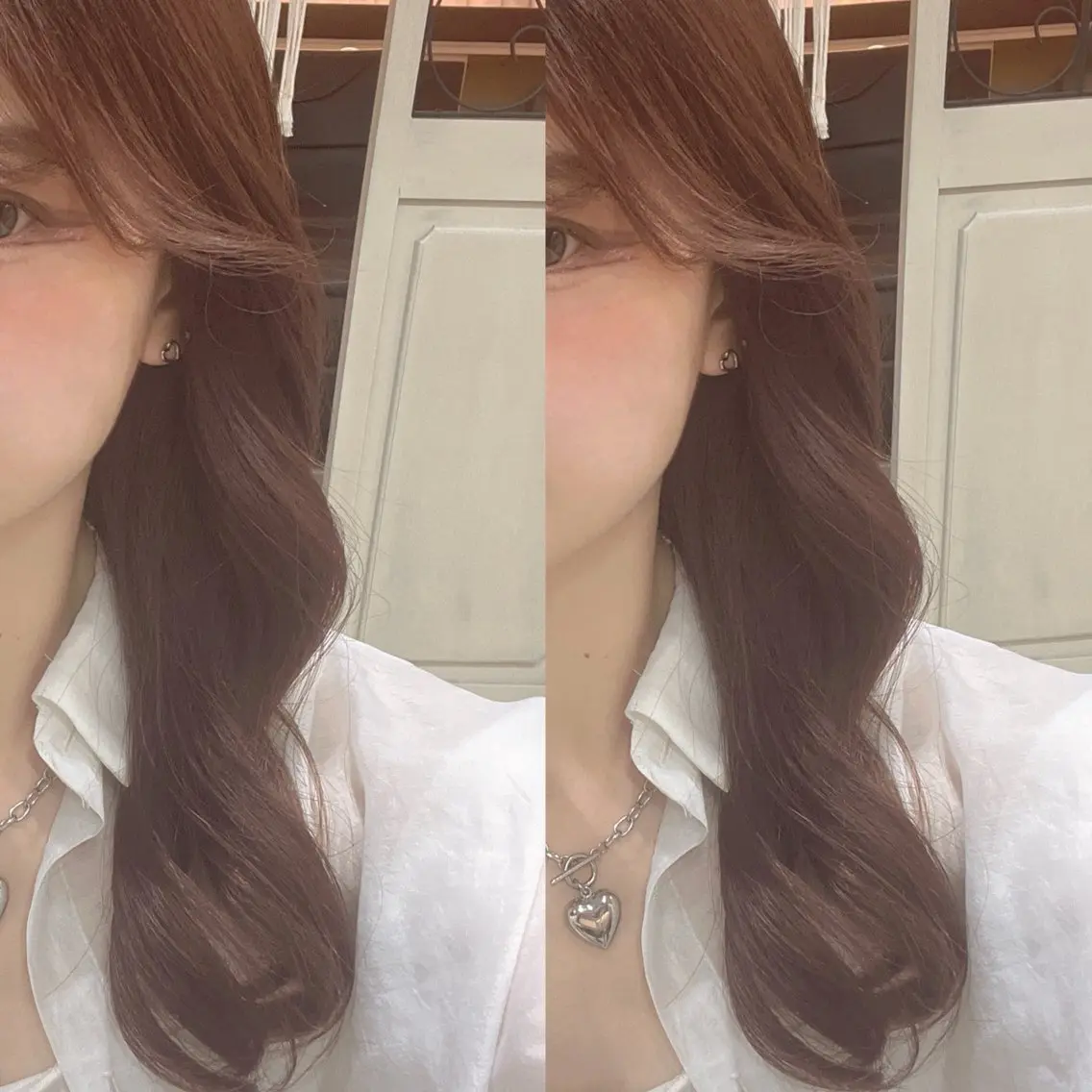 ロング くびれヘア 顔周りカット 小顔カット カット トリートメント 透明感カラー／ 艶感カラー／RAMUのヘアスタイル
