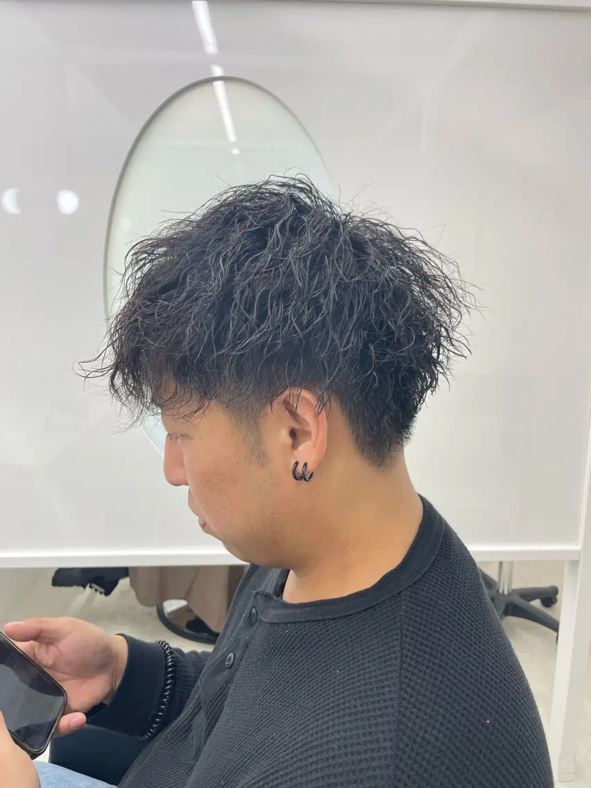 パーマ メンズ カット パーマ トリートメント 《Zina札幌大通》 Hinano🐻のヘアスタイル