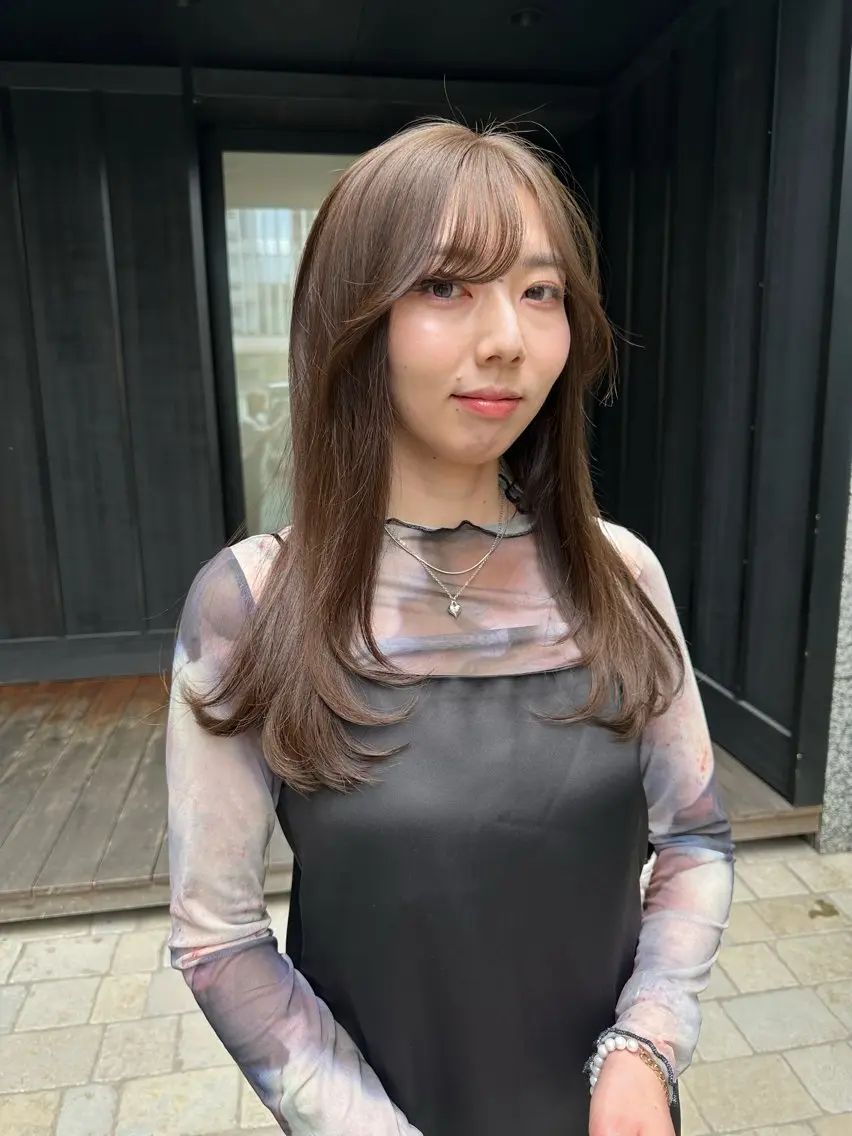 カラー ブリーチ ブリーチなしカラー ヘアカラー GAN /ダメージレスカラーのヘアスタイル