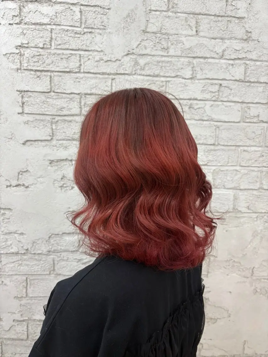 ミディアム カラー カラー・縮毛モデル 募集🌈MAMU🌈のヘアスタイル