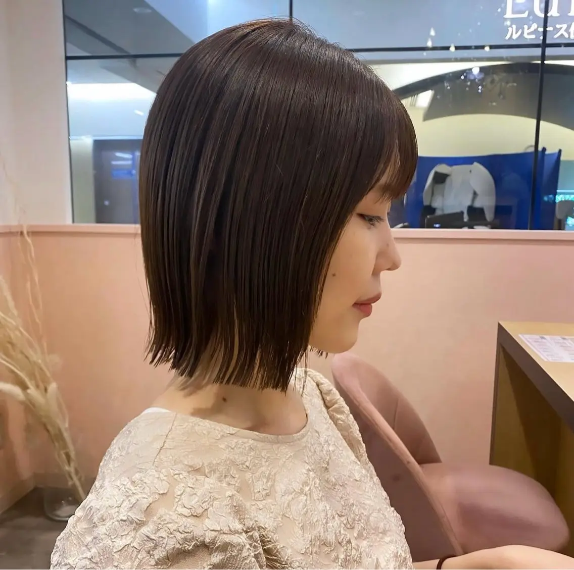 ミディアム カット トリートメント ヘアアレンジ🪽🎀 艶カラー/天王寺のヘアスタイル