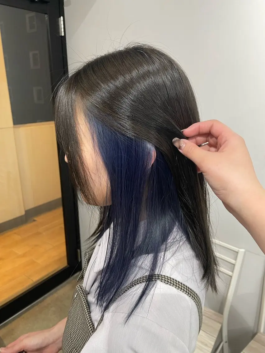セミロング カット ヘアカラー トリートメント REINA ISHIDOのヘアスタイル