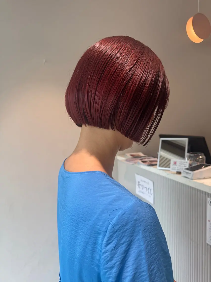 ショート ヘアカラー トリートメント 杉田 茉優のヘアスタイル