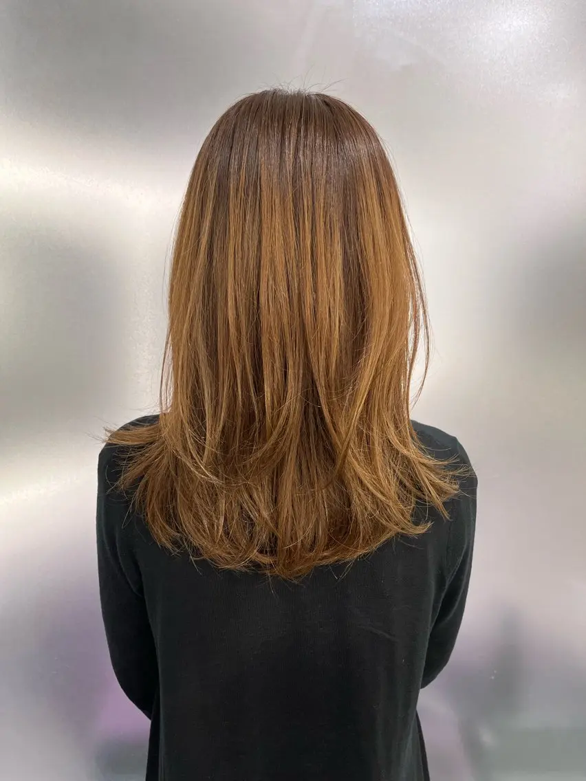 カラー パーマモデル募集堀本 夢来のヘアスタイル