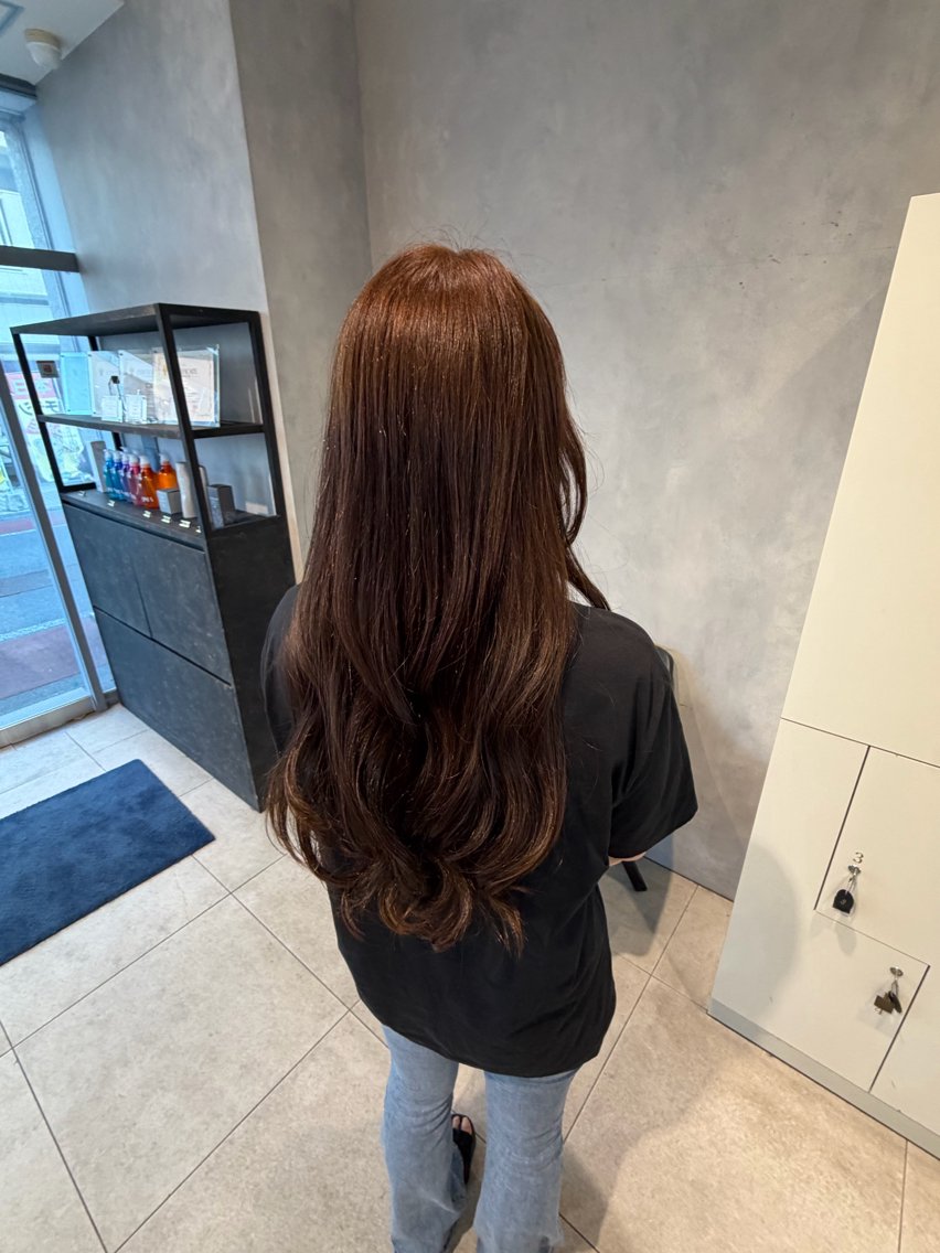ロング ロング 安藤 美夢のヘアスタイル