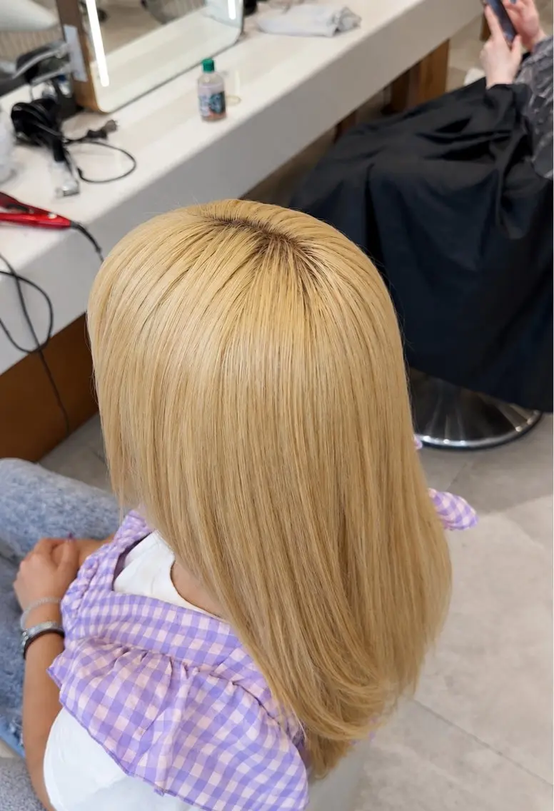 ロング ヘアカラー トリートメント 渋谷／トレンドヘア 蓮のヘアスタイル