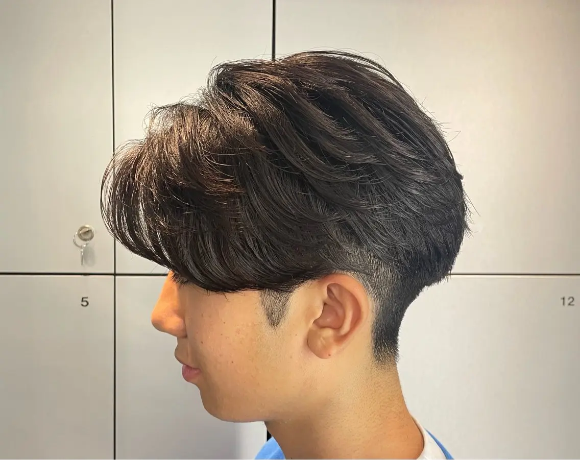 ミディアム カラー パーマ ヘアアレンジ メンズ fifth 石川 凪のヘアスタイル